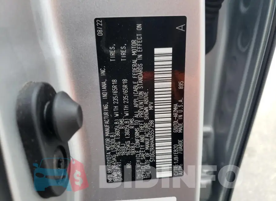 5TDGZRAH4NS557298 Photo# 13