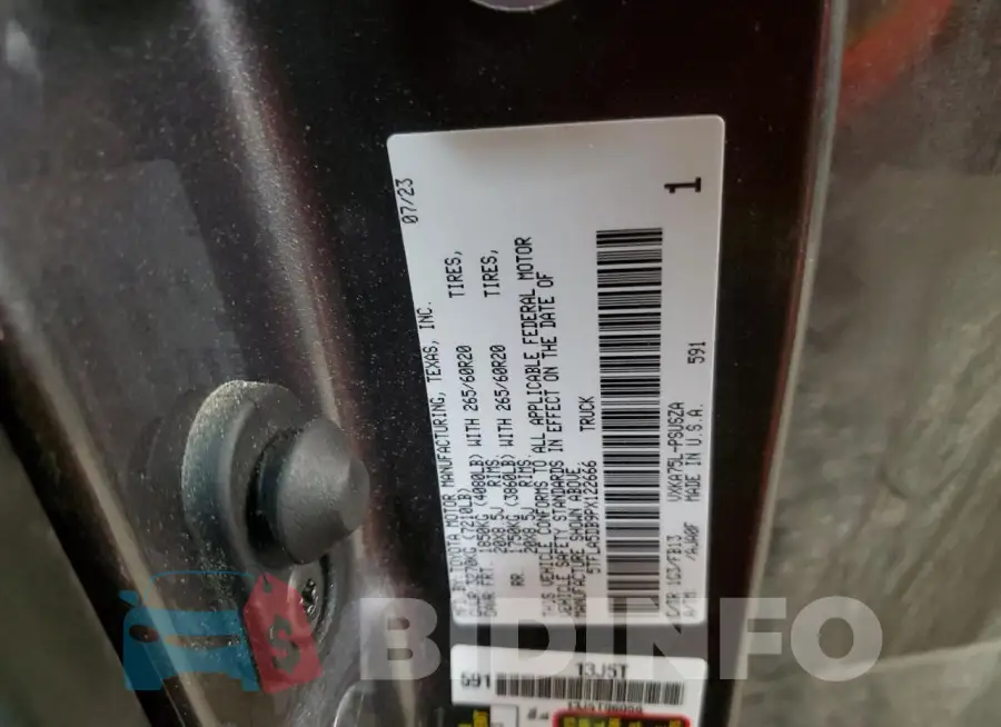 5TFLA5DB9PX122666 Photo# 12