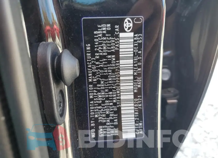 5YFB4MDE2PP057584 Photo# 12