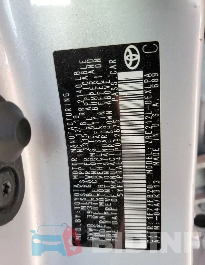 5YFEPRAE4LP092675 Photo# 13
