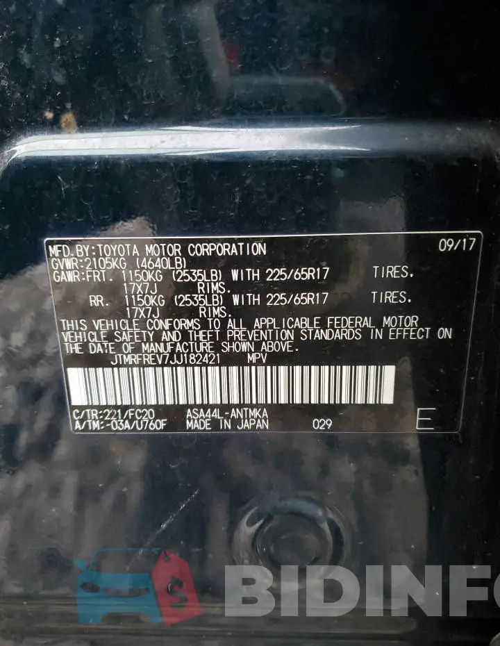 JTMRFREV7JJ182421 Photo# 13