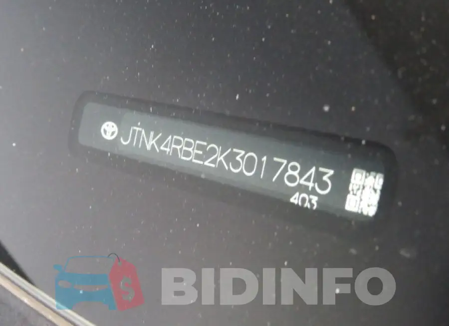 JTNK4RBE2K3017843 Photo# 10
