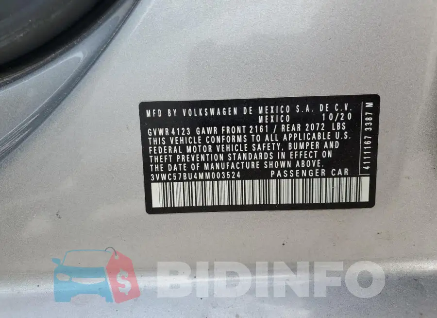 3VWC57BU4MM003524 Photo# 12