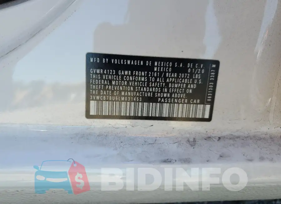 3VWCB7BU5LM031453 Photo# 12