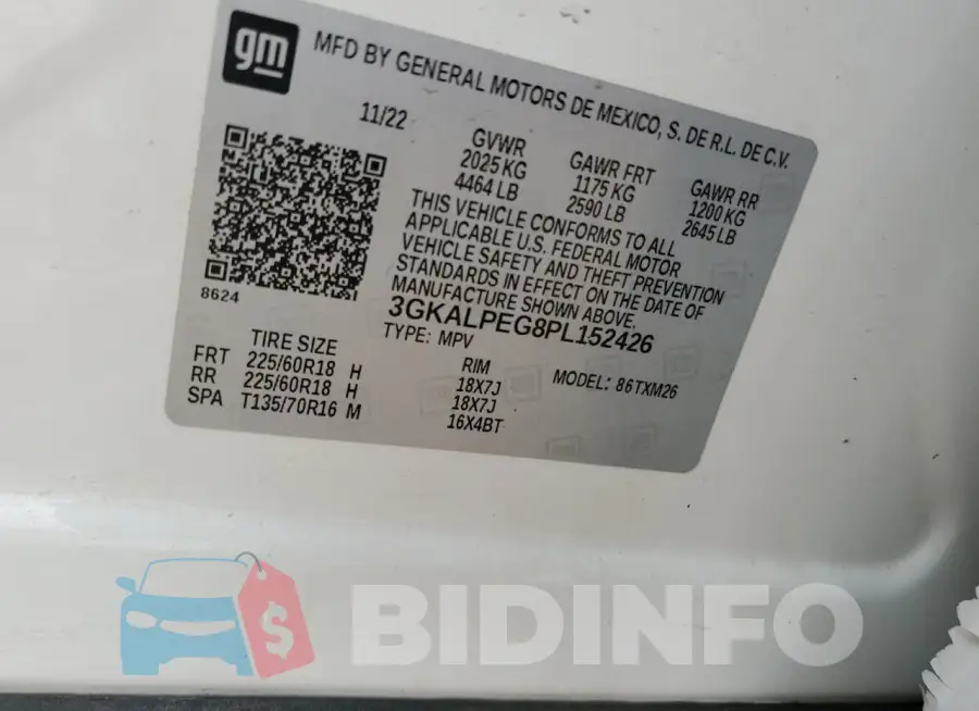 3GKALPEG8PL152426 Photo# 12