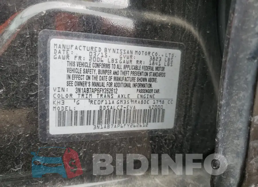 3N1AB7AP6FY262612 Photo# 12