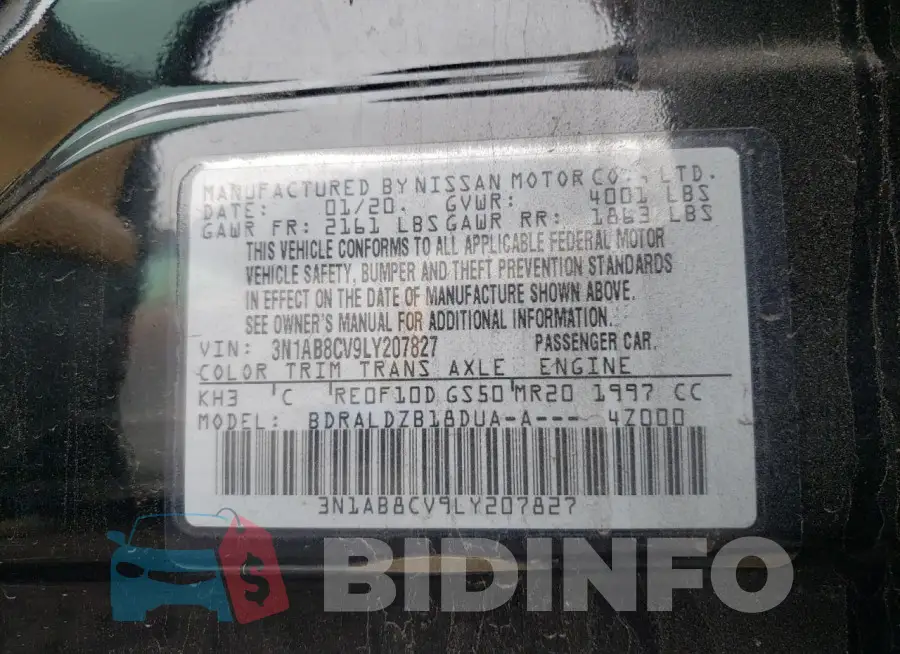 3N1AB8CV9LY207827 Photo# 12
