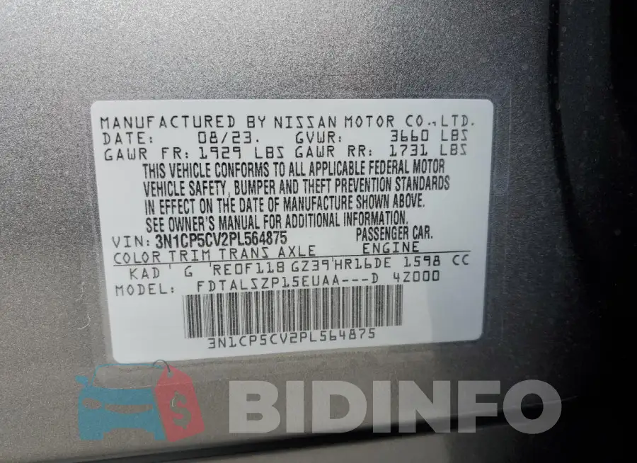 3N1CP5CV2PL564875 Photo# 13