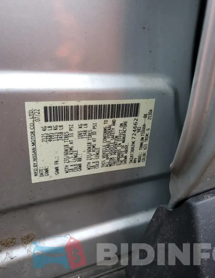 5N1BT3BB2NC724662 Photo# 13