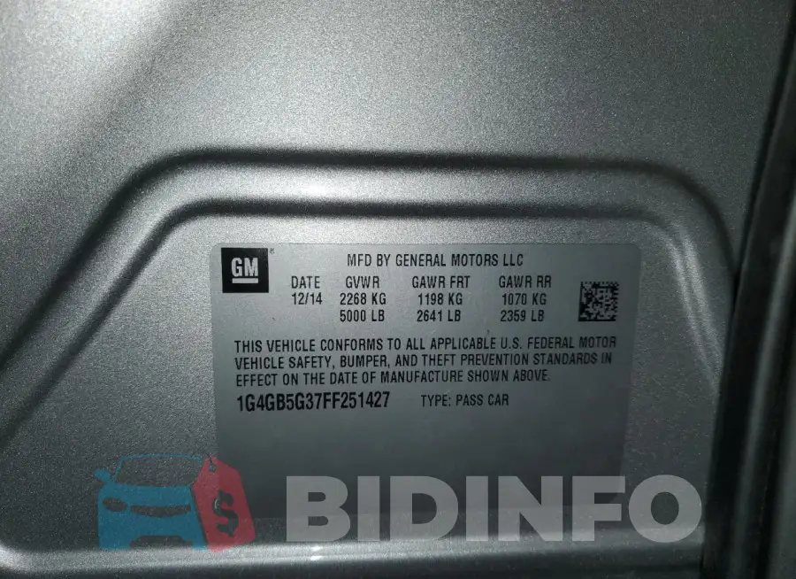 1G4GB5G37FF251427 Photo# 12