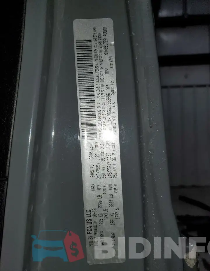 1C4HJXDG6JW302696 Photo# 14
