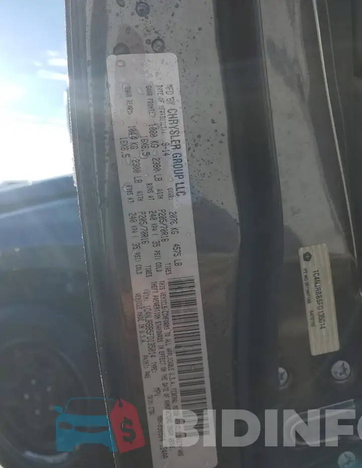 1C4NJRBB5FD135014 Photo# 14