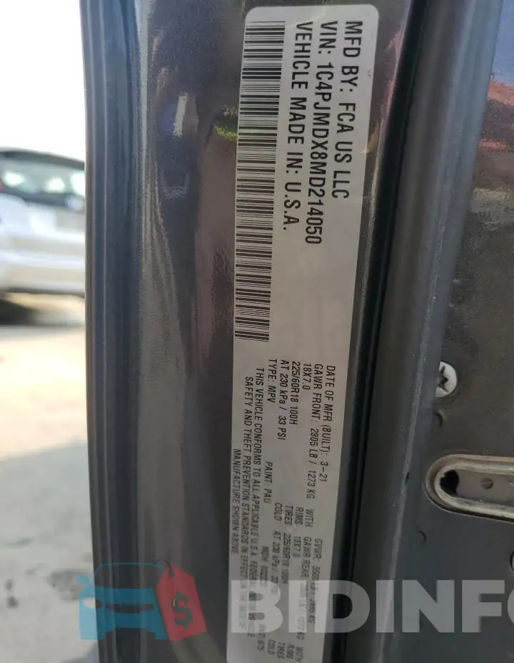 1C4PJMDX8MD214050 Photo# 13