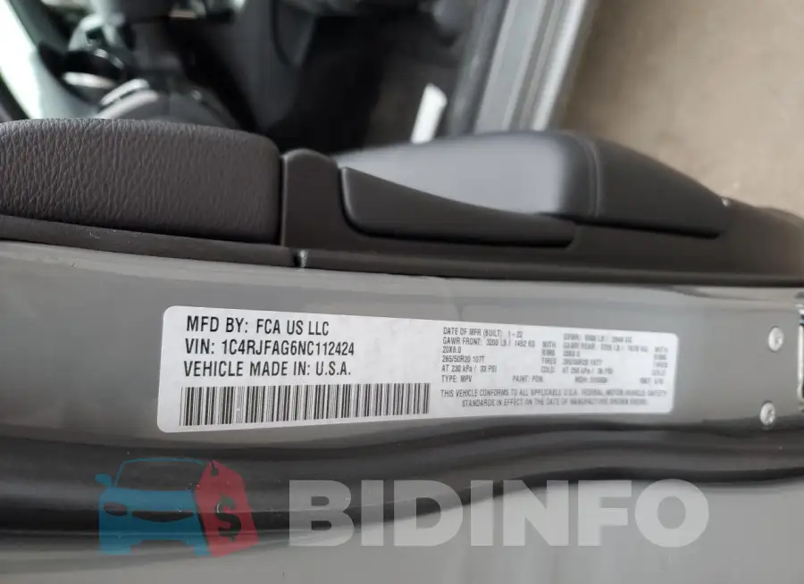 1C4RJFAG6NC112424 Photo# 13