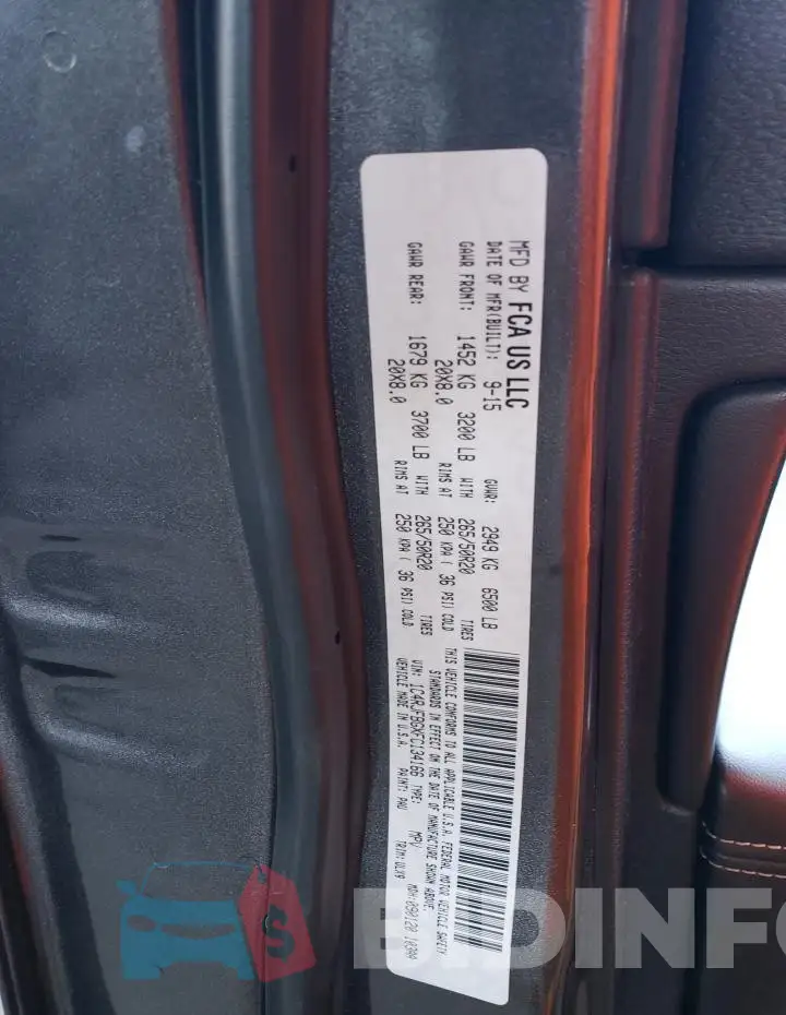 1C4RJFBGXFC134166 Photo# 14