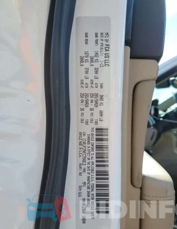 1C4RJFCMXFC754813 Photo# 12