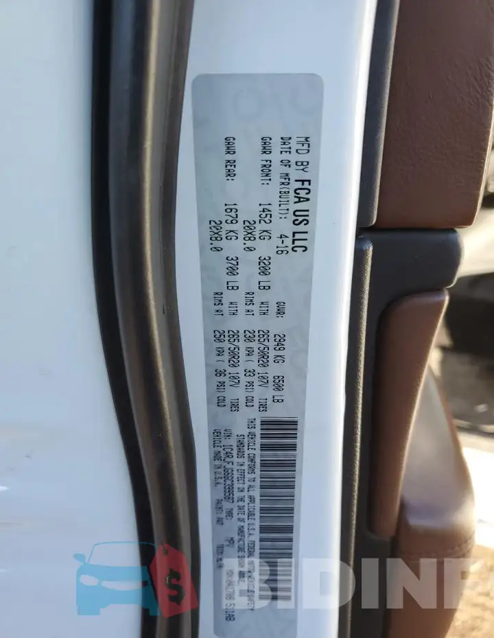 1C4RJFJG6GC399587 Photo# 12