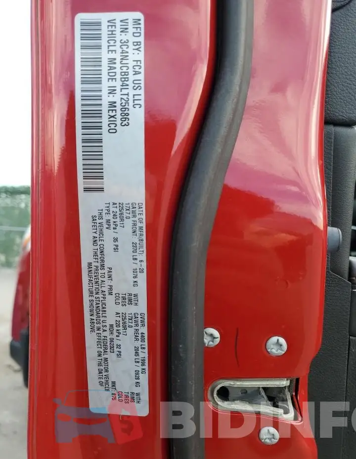 3C4NJCBB4LT256863 Photo# 13