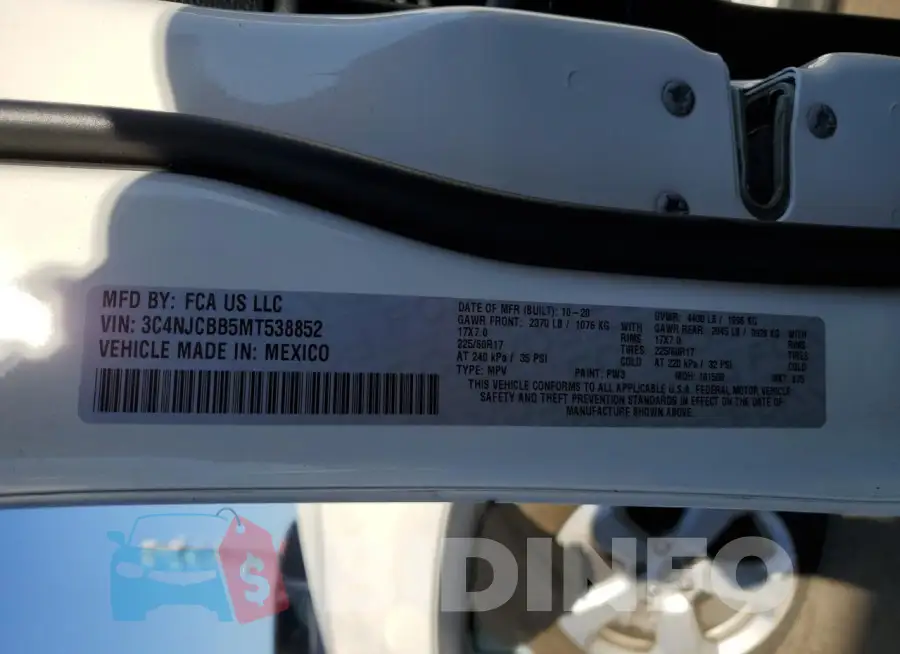 3C4NJCBB5MT538852 Photo# 14