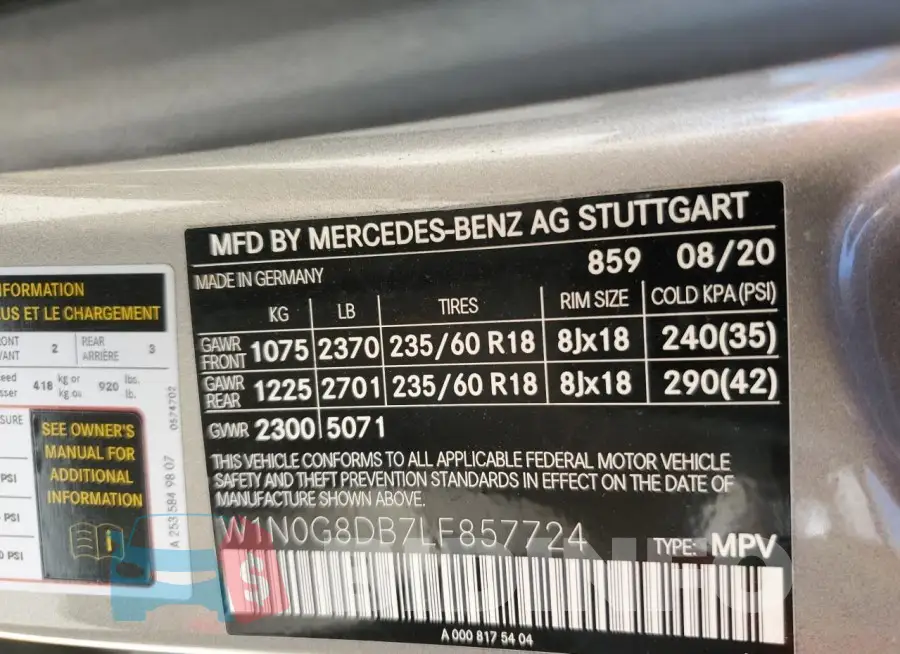 W1N0G8DB7LF857724 Photo# 14