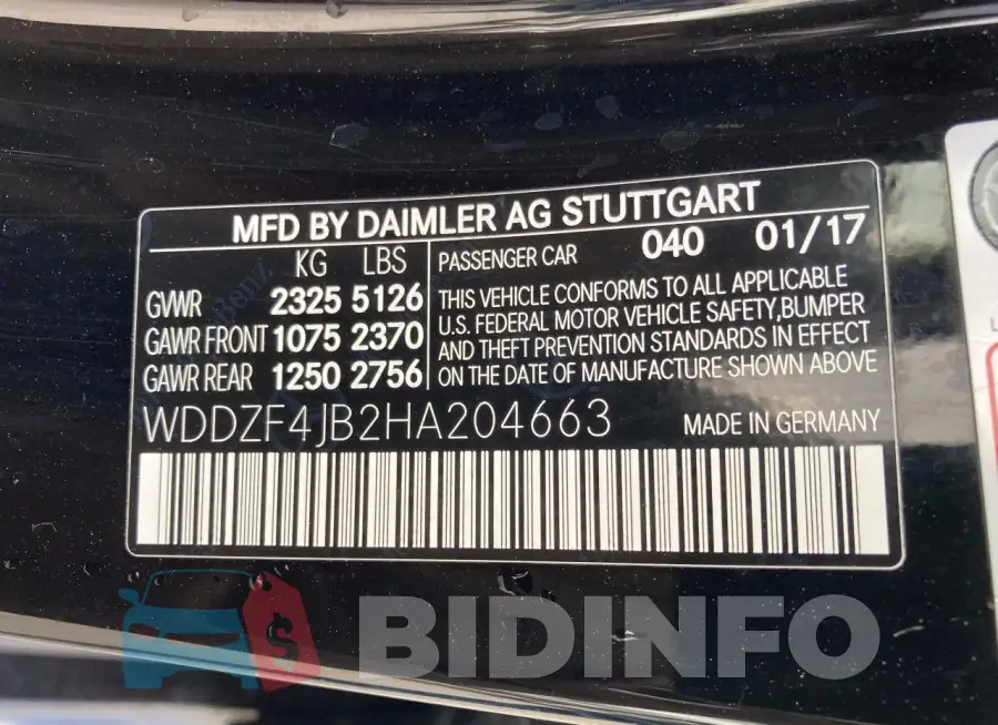 WDDZF4JB2HA204663 Photo# 12