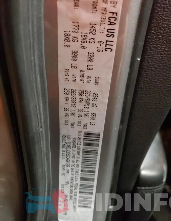 1C4RDJDG5GC460126 Photo# 12