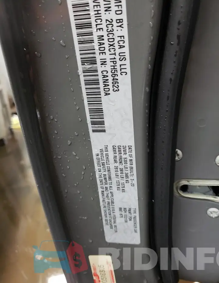 2C3CDXCT1PH564623 Photo# 13