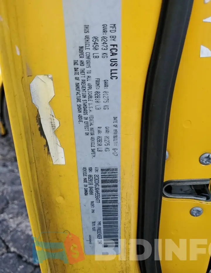 2C3CDXGJ6HH556477 Photo# 13