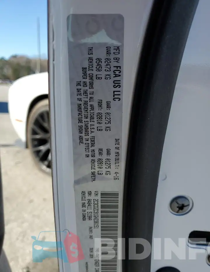 2C3CDZC91GH236151 Photo# 12