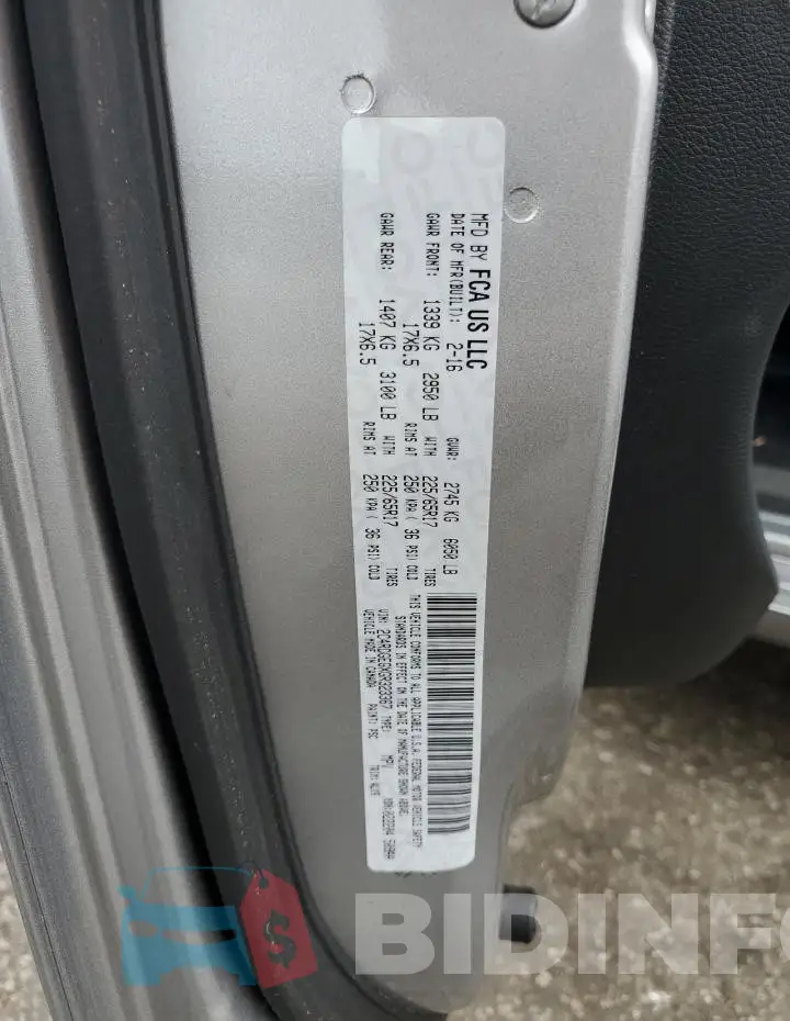 2C4RDGEGXGR323367 Photo# 12
