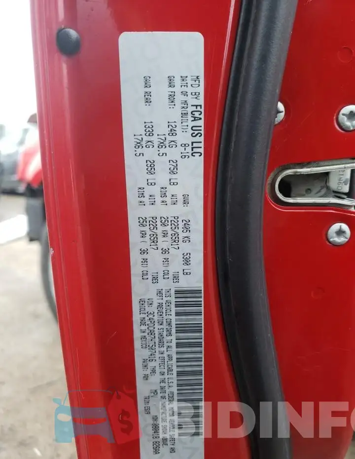 3C4PDCAB7HT507416 Photo# 13