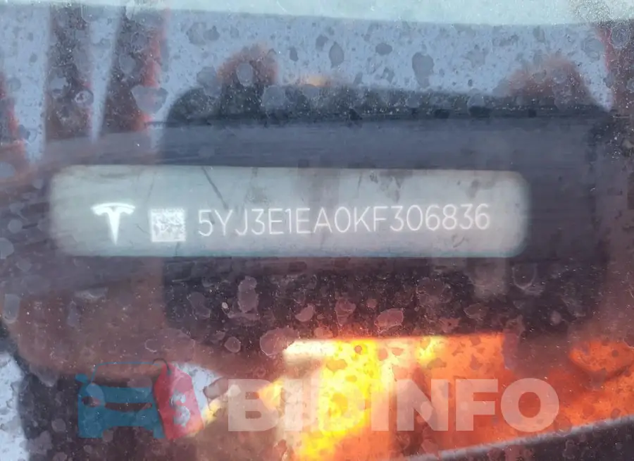 5YJ3E1EA0KF306836 Photo# 12