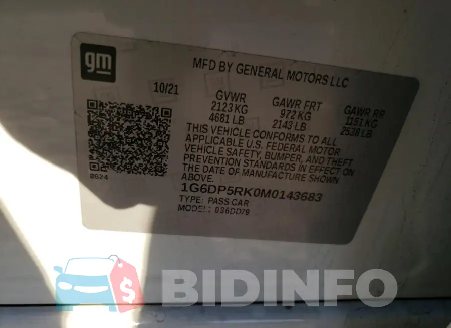 1G6DP5RK0M0143683 Photo# 12