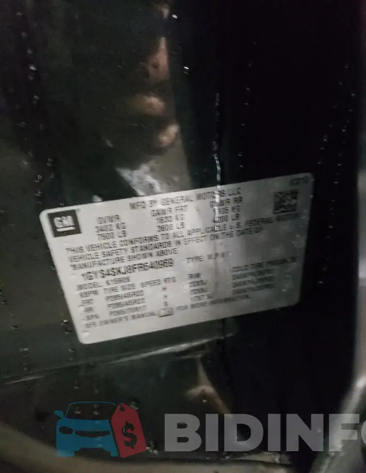 1GYS4SKJ8FR640969 Photo# 13