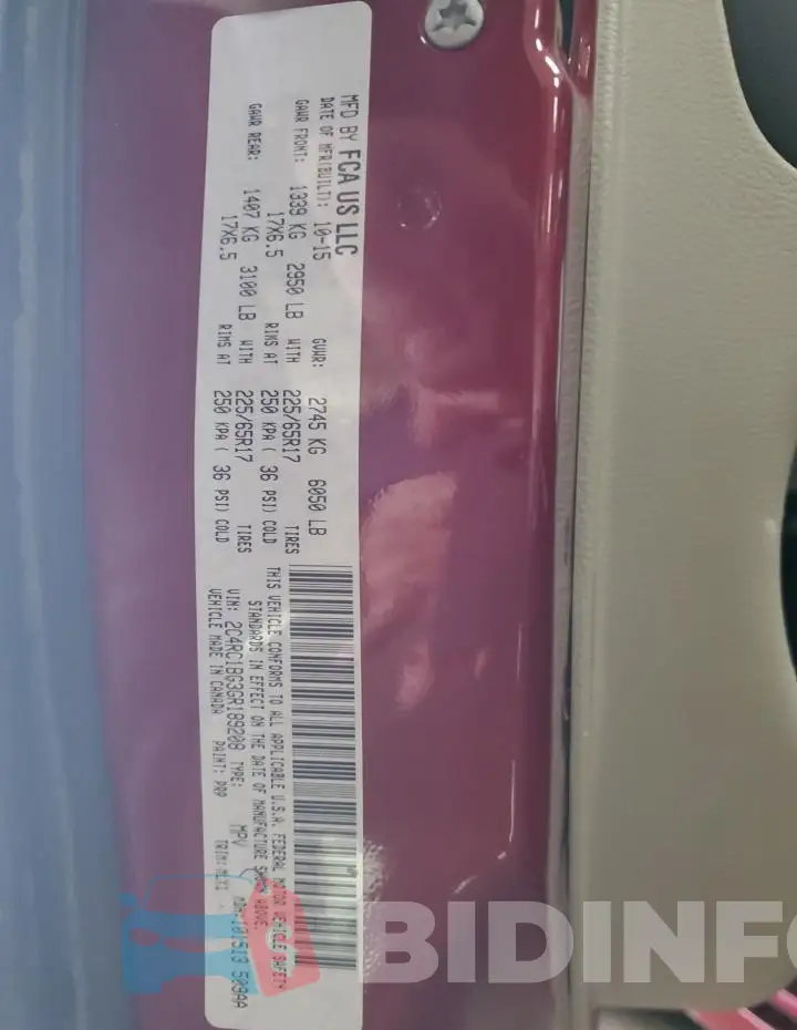 2C4RC1BG3GR189208 Photo# 14