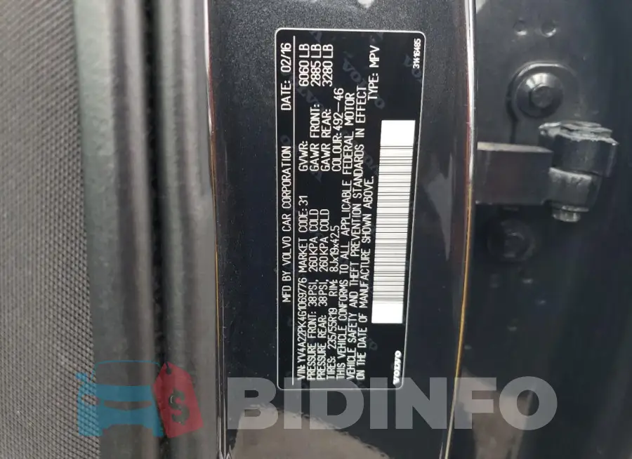 YV4A22PK4G1069776 Photo# 13
