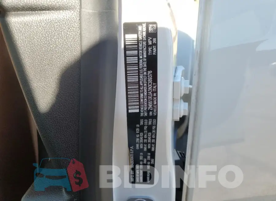 ZN661XUA3NX389376 Photo# 14
