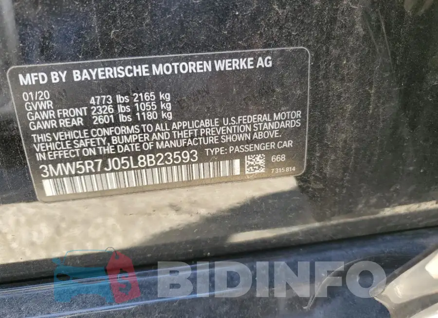 3MW5R7J05L8B23593 Photo# 12