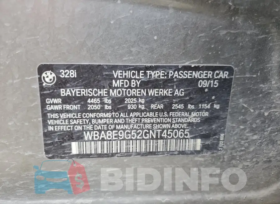 WBA8E9G52GNT45065 Photo# 12