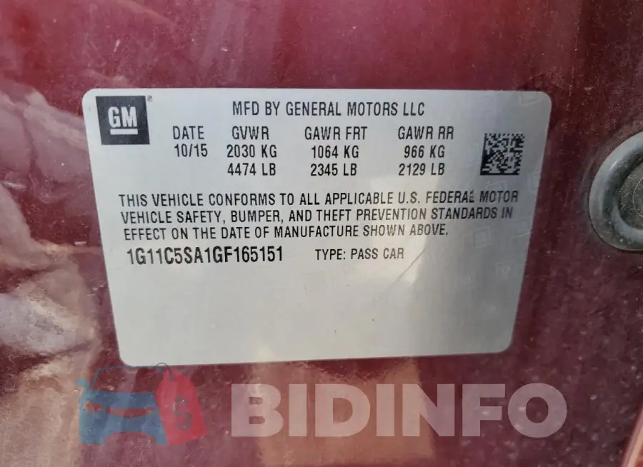 1G11C5SA1GF165151 Photo# 12