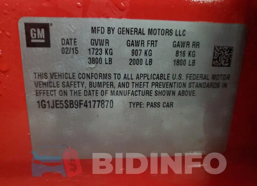 1G1JE5SB9F4177870 Photo# 13