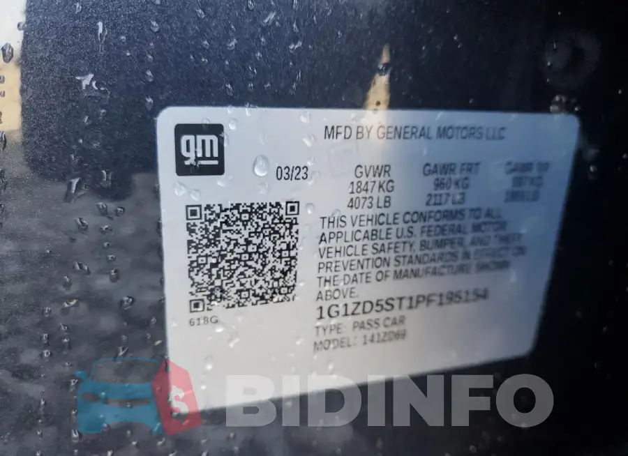 1G1ZD5ST1PF195154 Photo# 12