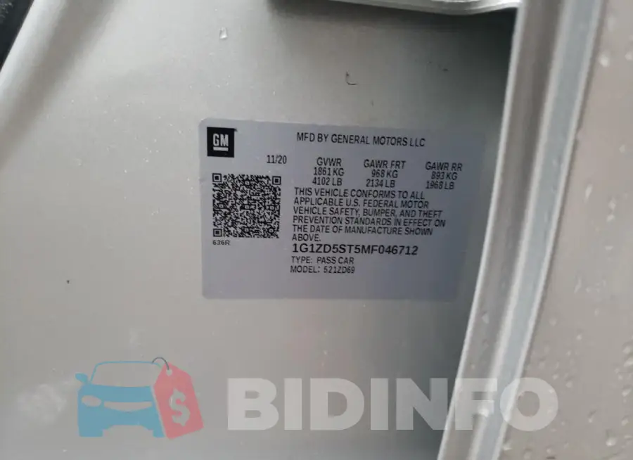 1G1ZD5ST5MF046712 Photo# 12