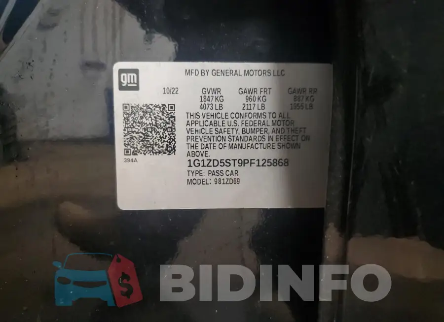 1G1ZD5ST9PF125868 Photo# 12