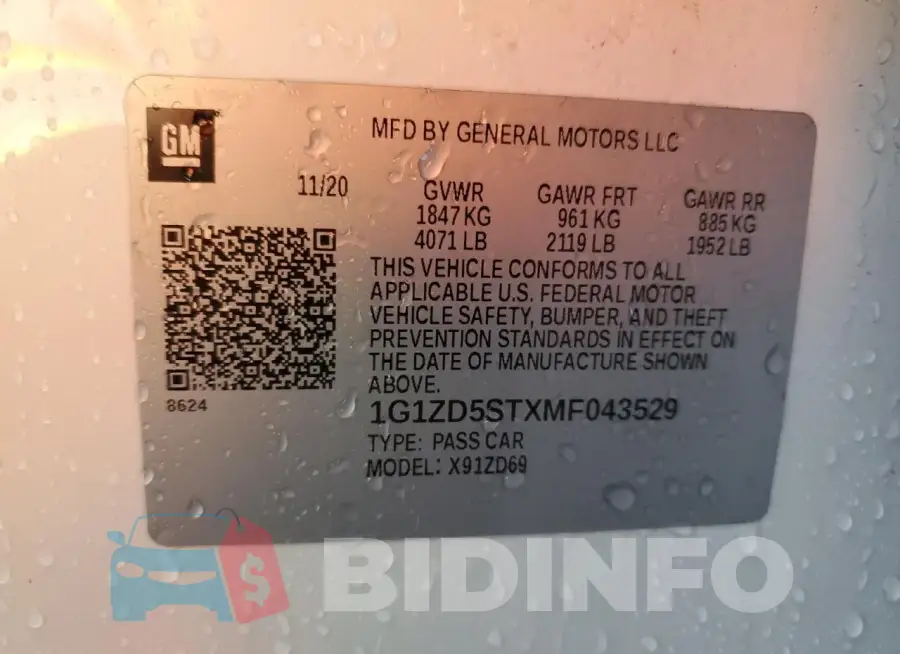 1G1ZD5STXMF043529 Photo# 12