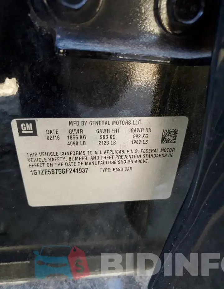 1G1ZE5ST5GF241937 Photo# 12