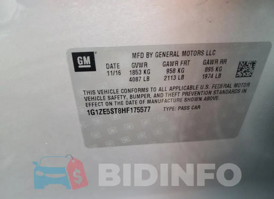 1G1ZE5ST8HF175577 Photo# 12