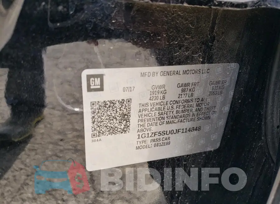 1G1ZF5SU0JF114848 Photo# 12