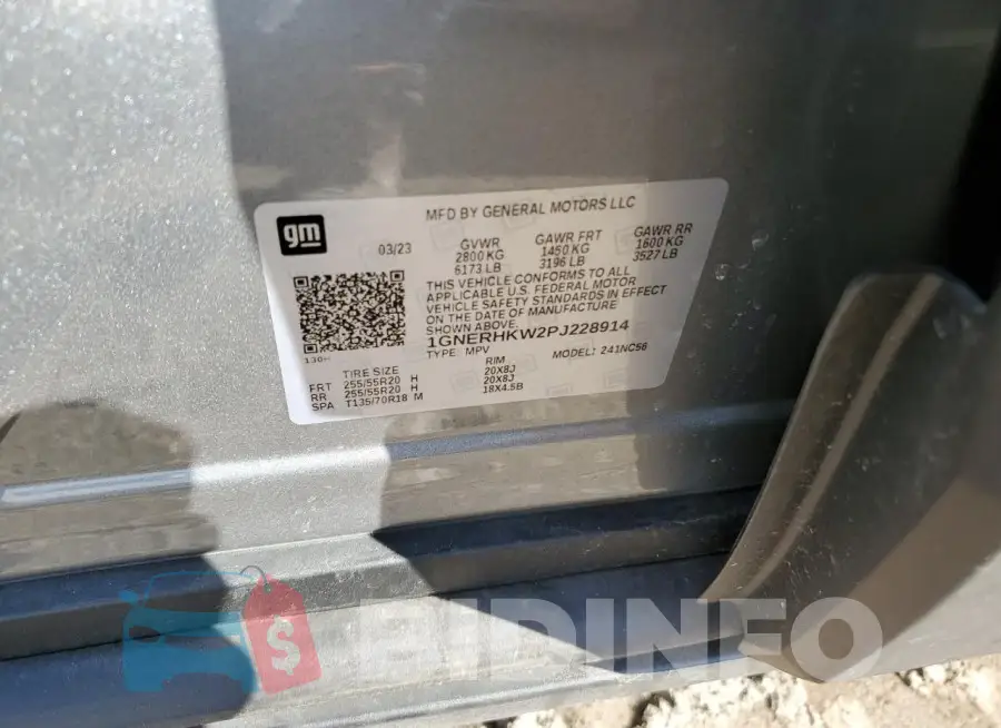 1GNERHKW2PJ228914 Photo# 13
