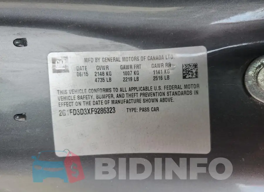 2G1FD3D3XF9286323 Photo# 13